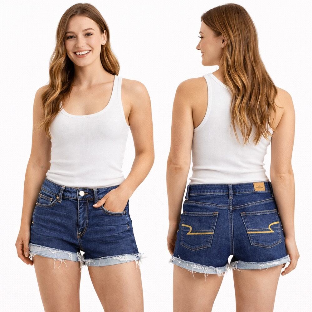 EUC American Eagle Super Stretch Denim Shorts | Size 4